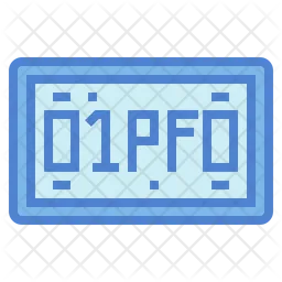 License Plate  Icon