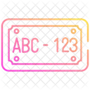 License plate  Icon