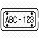 License plate  Icon