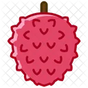 Litchi Frutas Ajuste Icono