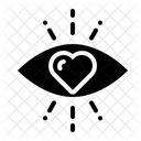 Liebe Auge Herz Symbol