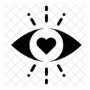 Liebe Auge Herz Symbol