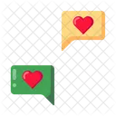 Liebe Chat Nachricht Symbol