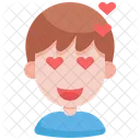Liebe Herz Augen Symbol
