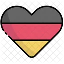 Liebe Herz Deutschland Symbol