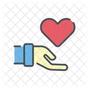 Liebe Anbieten Liebe Spenden Liebesspende Symbol