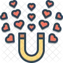 Anziehen Ziehen Magnet Symbol