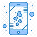 Liebes App Herz Handy Symbol