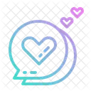 Liebe Romantik Chat Symbol