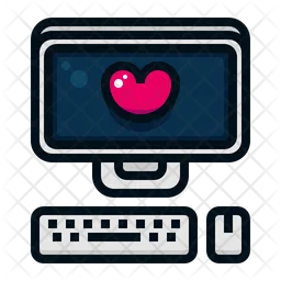 Liebe computer  Symbol