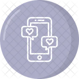 Liebe es zu chatten  Symbol