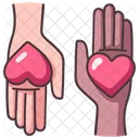 Hand Liebe Herz Symbol