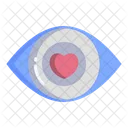 Liebe im Auge  Symbol