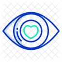 Liebe im Auge  Symbol