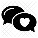 Liebe Kommunikation  Symbol