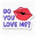 Liebe Lippen  Symbol