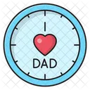 Liebe Papa Uhr  Symbol