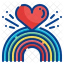 Liebe Regenbogen Liebe Regenbogen Symbol