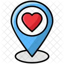 Liebe Standort Liebe GPS Liebe Navigation Symbol