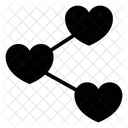 Liebe teilen  Symbol