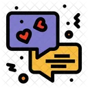 Chat Kommunikation Liebe Icon