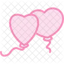 Liebe Ballon Valentinstag Symbol