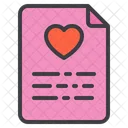 Datei Dokument Liebe Datei Dokument Icon