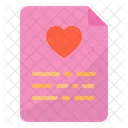 Datei Dokument Liebe Datei Dokument Icon