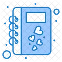 Liebesbuch Liebestagebuch Romantisches Buch Symbol