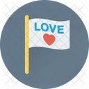 Liebe Flagge  Symbol