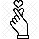 Liebe Geste Herz Symbol