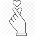 Liebe Geste Herz Symbol