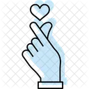 Liebe Geste Herz Symbol