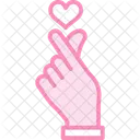 Liebe Geste Herz Symbol