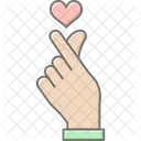 Liebe Geste Herz Symbol