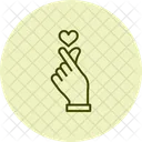 Liebe Geste Herz Symbol