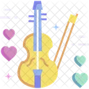 Liebesmusik Romantische Musik Violine Symbol