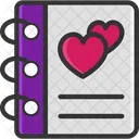 M Tagebuch Liebestagebuch Romantisches Tagebuch Symbol