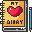 Tagebuch Herz Liebe Symbol