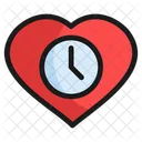 Liebe uhr  Symbol