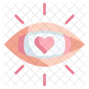 Liebevoll Liebe Und Romantik Auge Icon