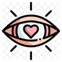 Liebevoll Liebe Und Romantik Auge Icon