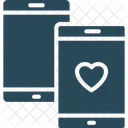 Liebesnachricht SMS Mobile Massage Symbol