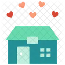 Lieblingsort Haus Zuhause Symbol