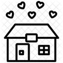 Lieblingsort Haus Zuhause Symbol