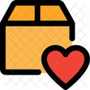 Lieblingspaket Box Herz Liebe Lieferung Icon