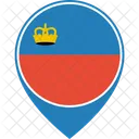 Liechtenstein Flag World Icon