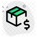 Lieferbox Dollar Box Dollar Paket Geld Symbol