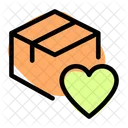 Lieferbox Herz Liebeslieferung Lieblingspaket Icon