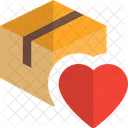 Lieferbox Herz Liebeslieferung Lieblingspaket Icon